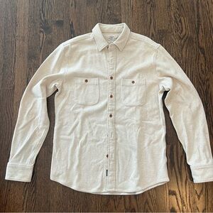 Faherty Men’s Cream Shacket - Size M